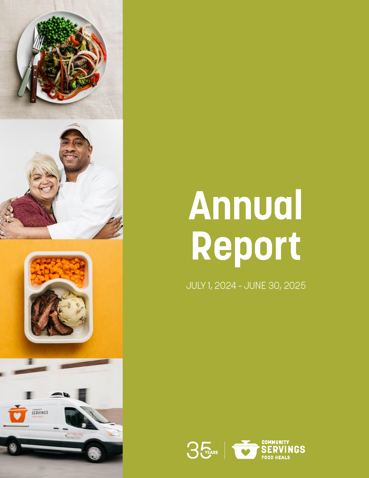 Front cover of Community Servings FY25 Annual Report